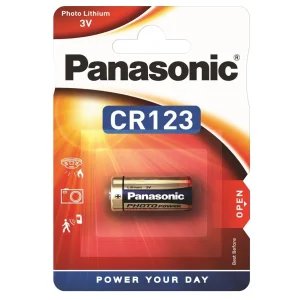 Батарейка Panasonic літієва CR123 блістер, 1 шт., CR-123AL/1BP UA